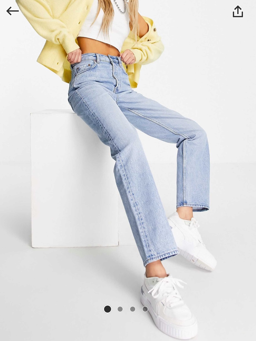 NWT & Other Stories Keeper Cut High Waist Rigid Jeans, Size 28